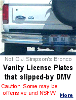 Some vanity license plates are pretty funny. Your state DMV tries to keep offensive ones from being issued, but sometimes they slip through.